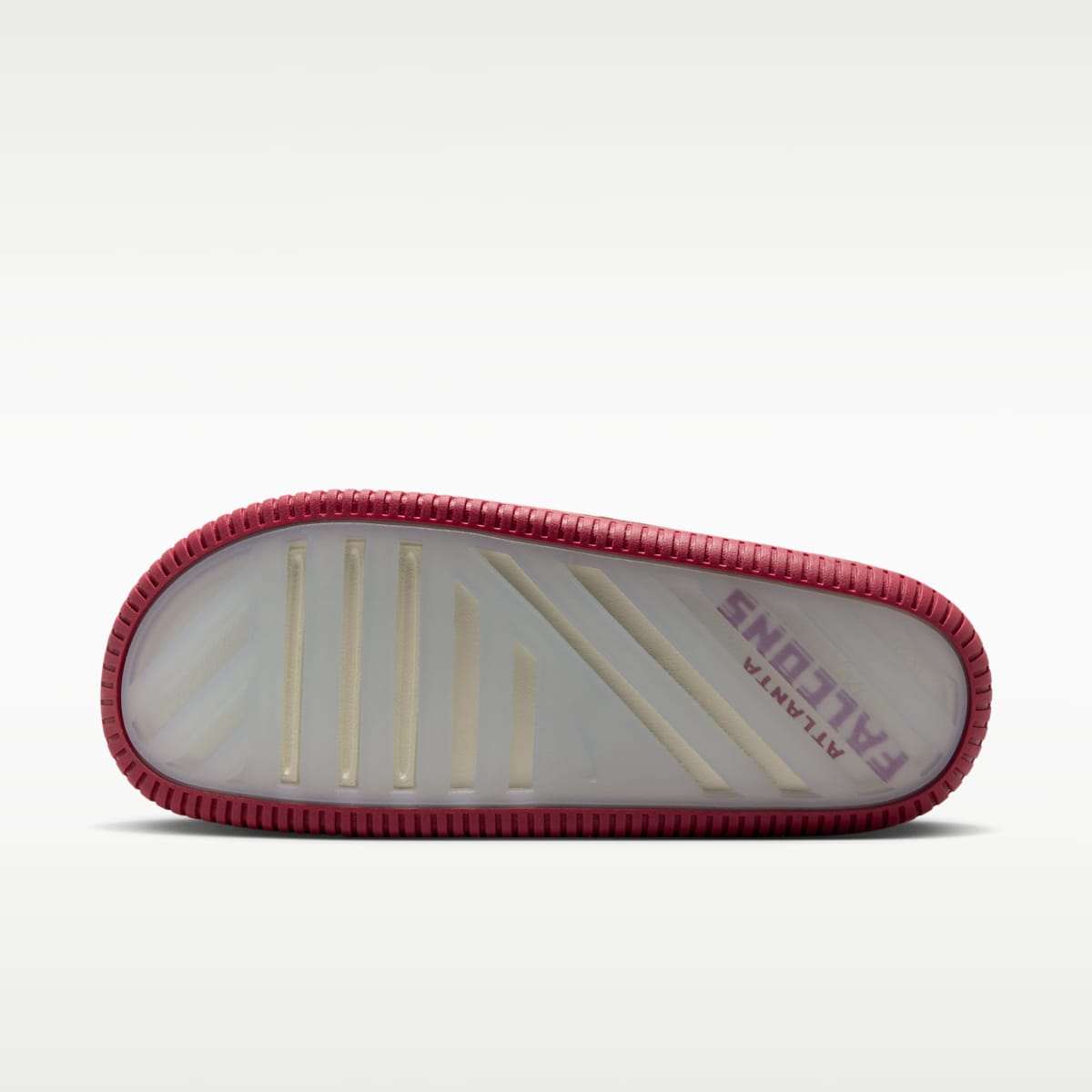 Nike Calm (Atlanta Falcons) Men's NFL Slides - Sail/Black/Gym Red - Image 3