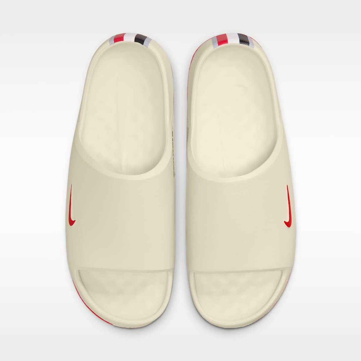 Nike Calm (Georgia) Men's College Slides - Sail/Sail/University Red - Image 5