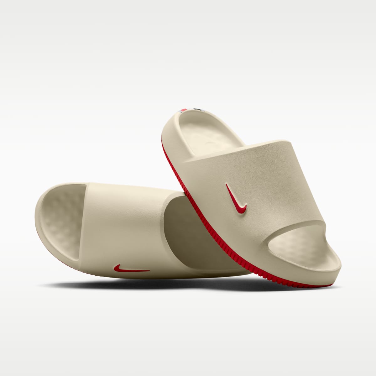 Nike Calm (Georgia) Men's College Slides - Sail/Sail/University Red - Image 1