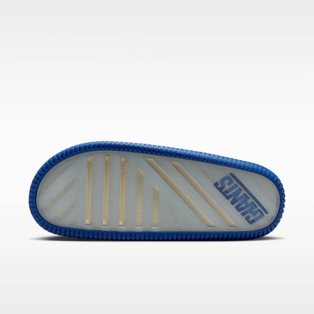 Nike Calm (New York Giants) Men's NFL Slides - Sail/Gym Red/Rush Blue - Image 3