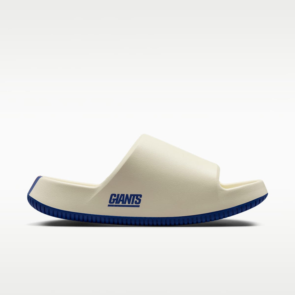 Nike Calm (New York Giants) Men's NFL Slides - Sail/Gym Red/Rush Blue - Image 4