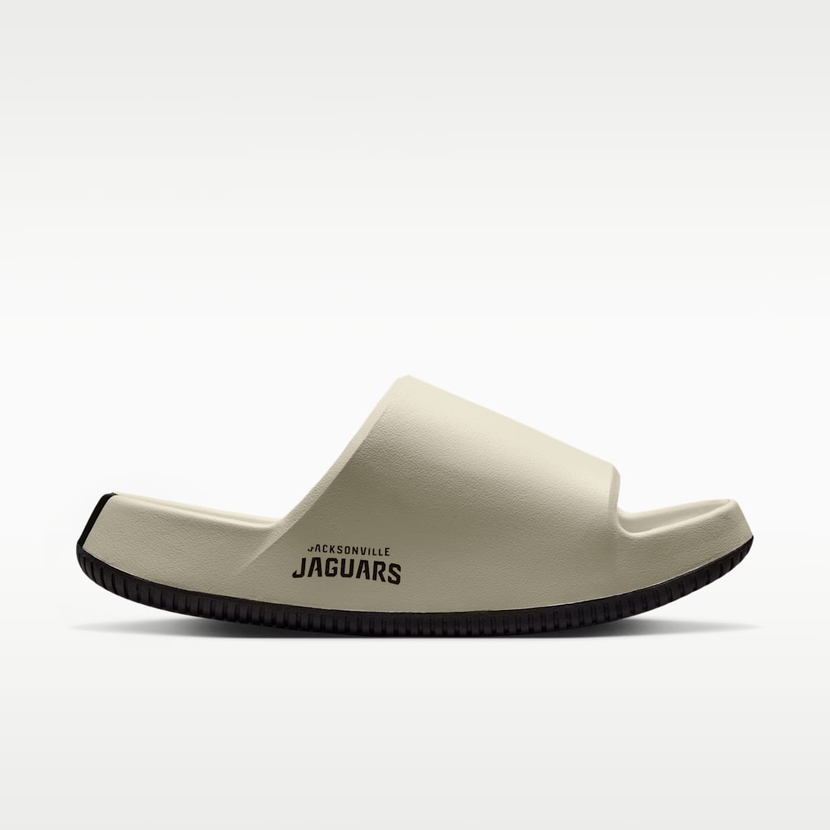 Nike Calm (Jacksonville Jaguars) Men's NFL Slides - Sail/Blustery/Black - Image 4