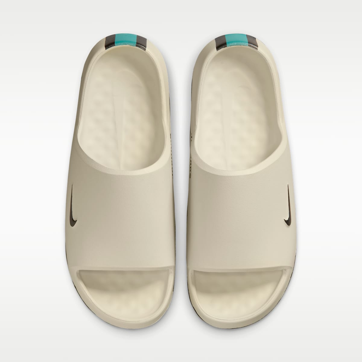 Nike Calm (Jacksonville Jaguars) Men's NFL Slides - Sail/Blustery/Black - Image 5