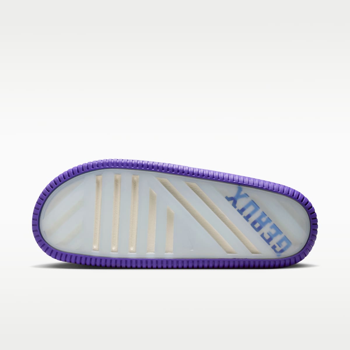 Nike Calm (LSU) Men's College Slides - Sail/Sail/Court Purple - Image 3
