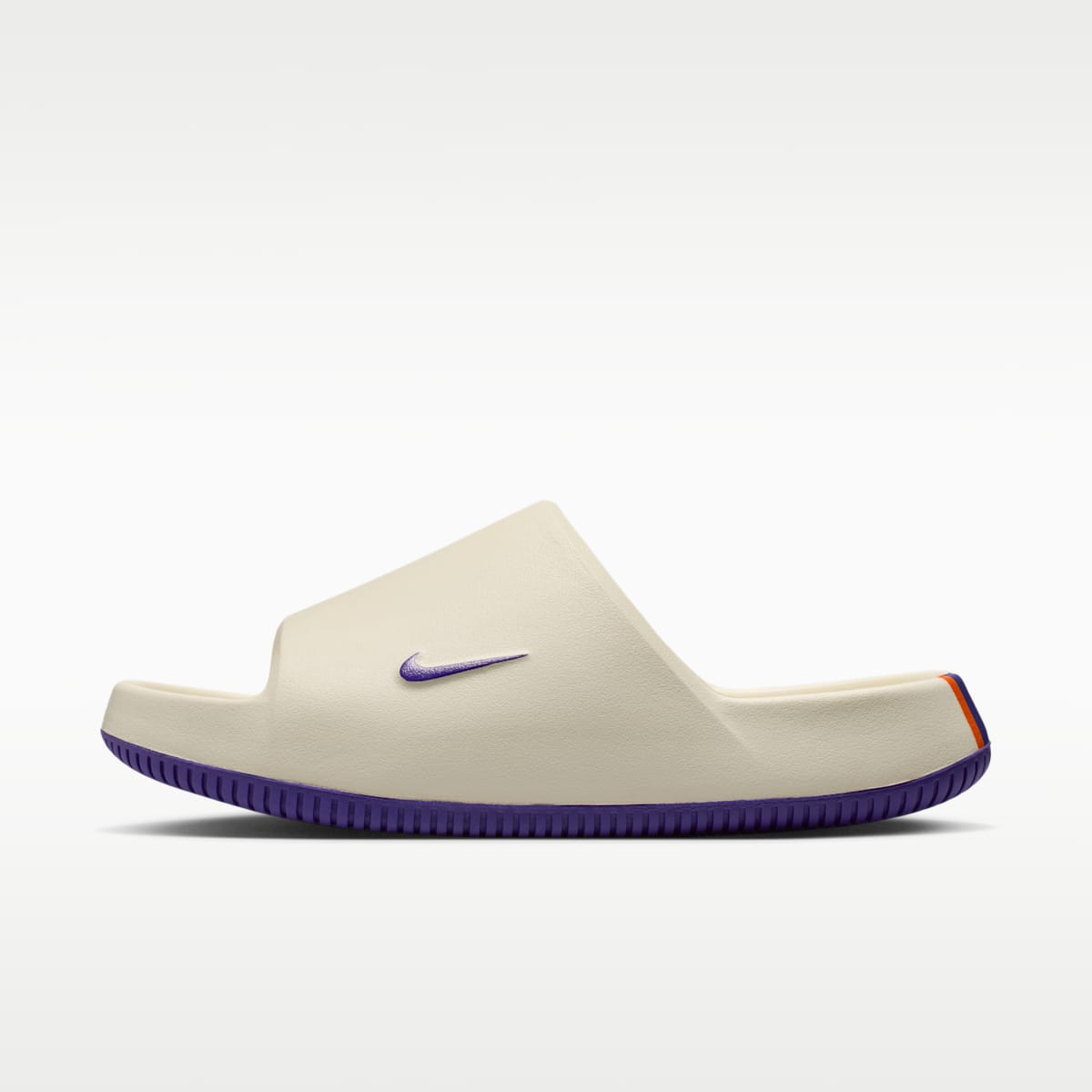 Nike Calm (LSU) Men's College Slides - Sail/Sail/Court Purple - Image 2