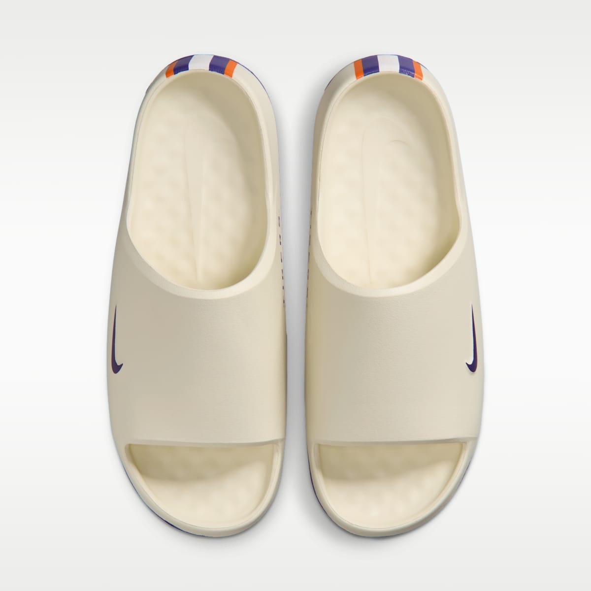 Nike Calm (LSU) Men's College Slides - Sail/Sail/Court Purple - Image 5