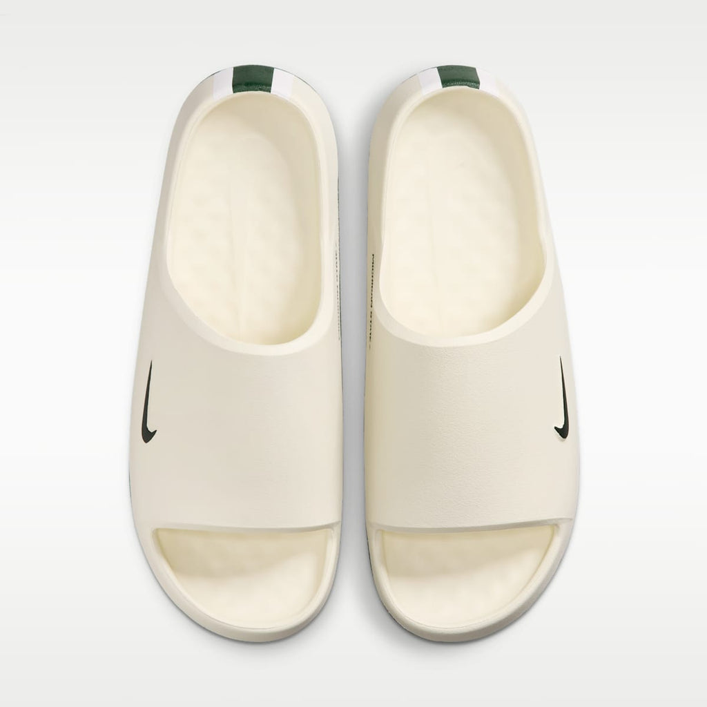 Nike Calm (Michigan State) Men's College Slides - Sail/Sail/Pro Green - Image 5
