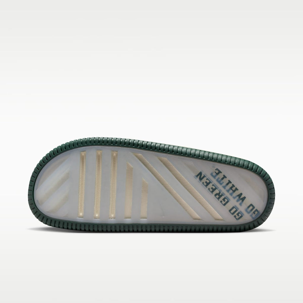 Nike Calm (Michigan State) Men's College Slides - Sail/Sail/Pro Green - Image 3
