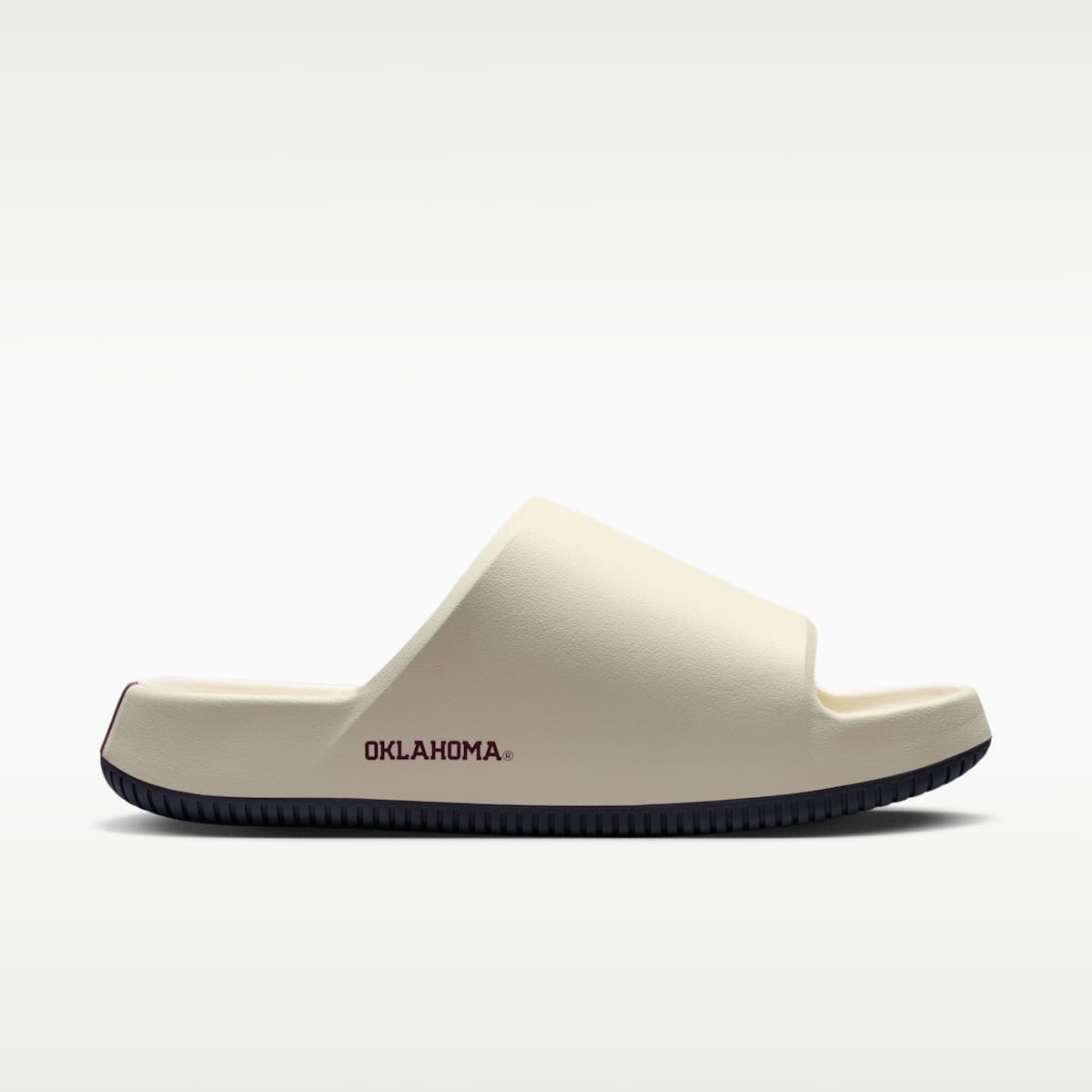 Nike Calm (Oklahoma) Men's College Slides - Sail/Sail/Team Crimson - Image 4