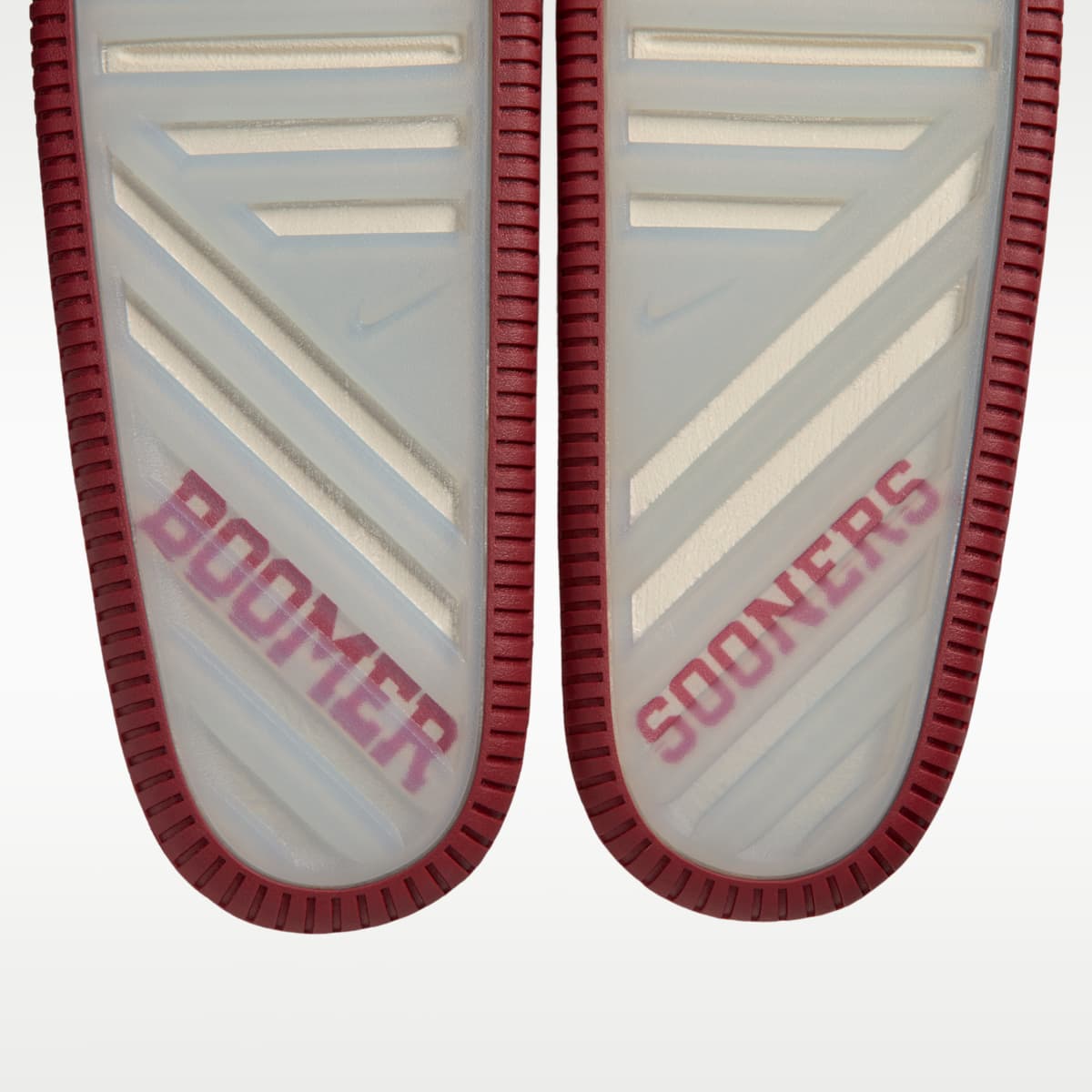 Nike Calm (Oklahoma) Men's College Slides - Sail/Sail/Team Crimson - Image 7