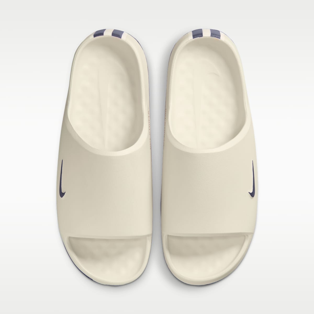 Nike Calm (Oklahoma) Men's College Slides - Sail/Sail/Team Crimson - Image 5