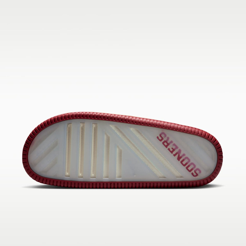 Nike Calm (Oklahoma) Men's College Slides - Sail/Sail/Team Crimson - Image 3