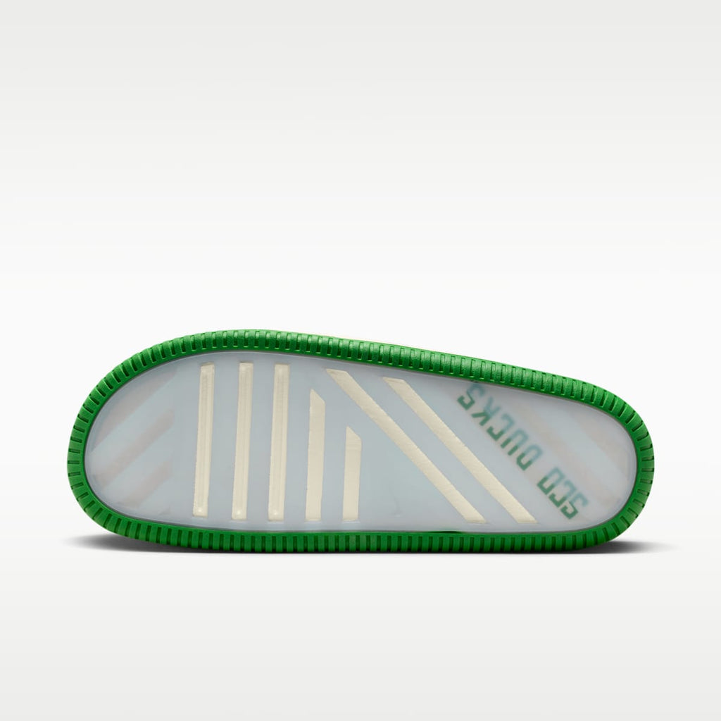 Nike Calm (Oregon) Men's College Slides - Sail/Sail/Apple Green - Image 3