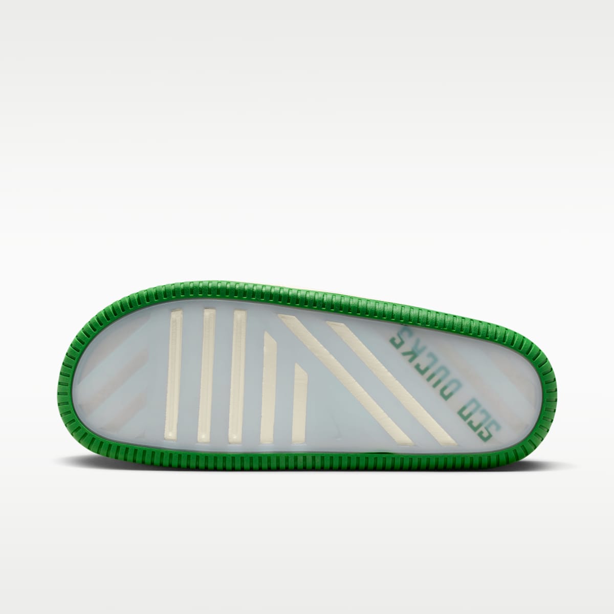 Nike Calm (Oregon) Men's College Slides - Sail/Sail/Apple Green - Image 3