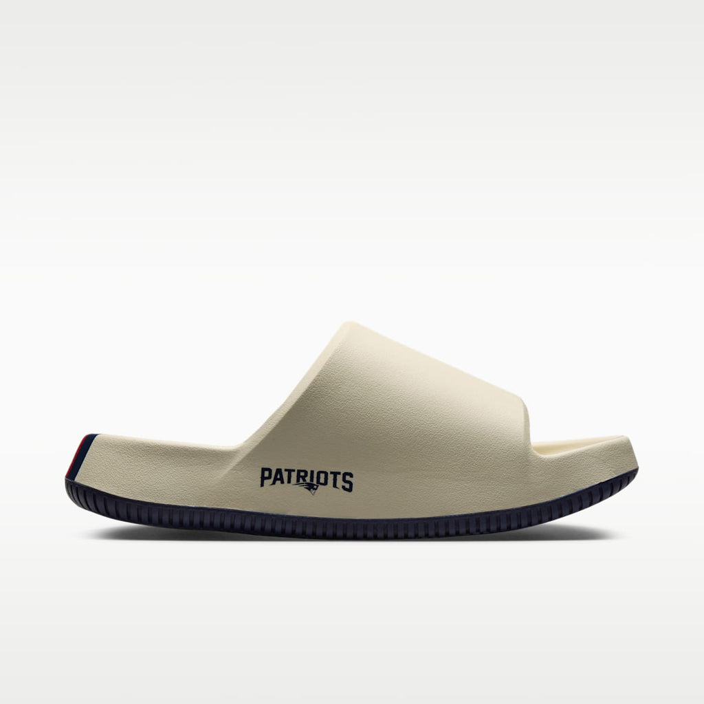 Nike Calm (New England Patriots) Men's NFL Slides - Sail/University Red/College Navy - Image 4