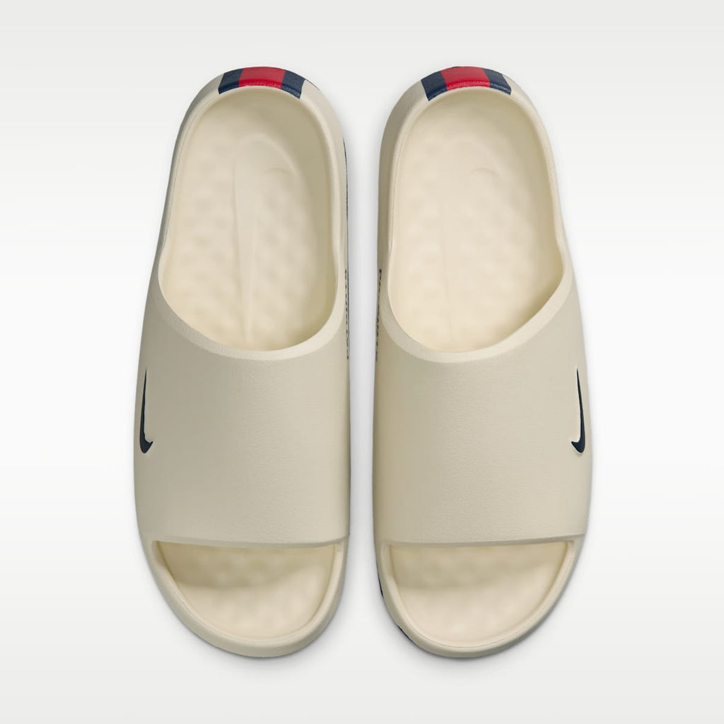 Nike Calm (New England Patriots) Men's NFL Slides - Sail/University Red/College Navy - Image 5