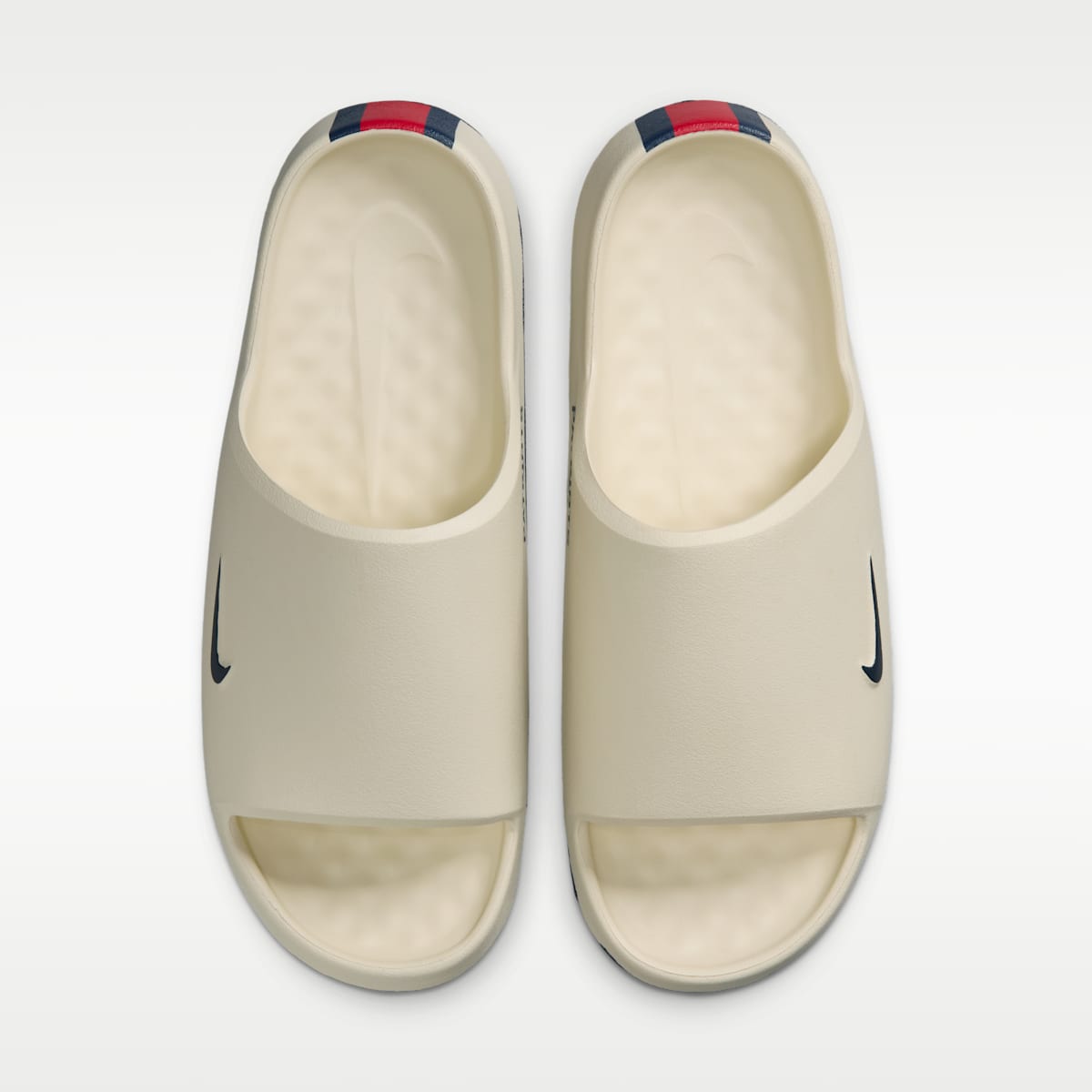 Nike Calm (New England Patriots) Men's NFL Slides - Sail/University Red/College Navy - Image 5