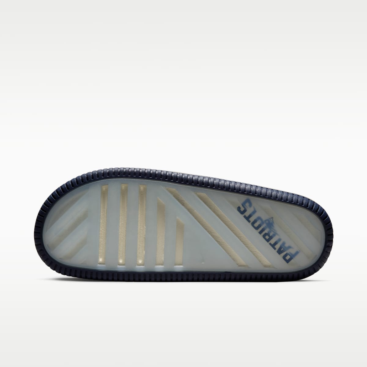 Nike Calm (New England Patriots) Men's NFL Slides - Sail/University Red/College Navy - Image 3