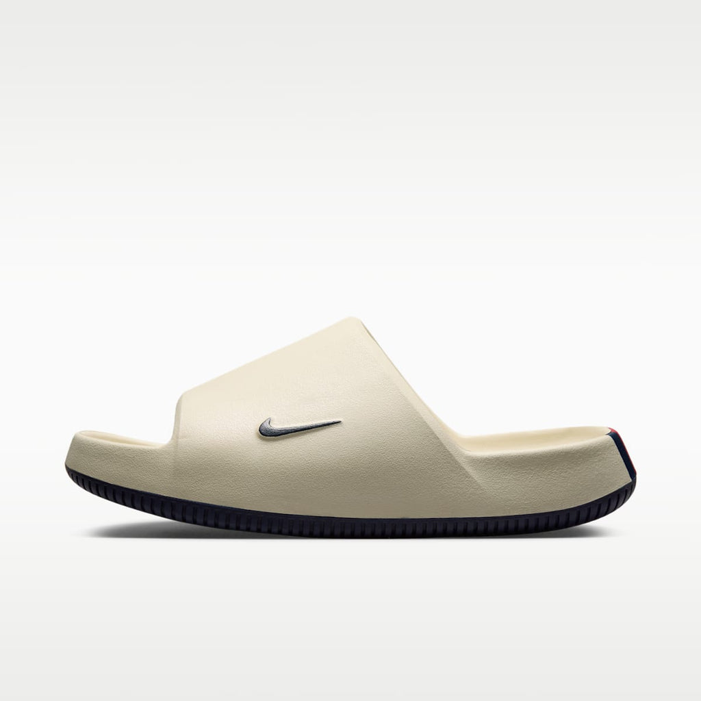 Nike Calm (New England Patriots) Men's NFL Slides - Sail/University Red/College Navy - Image 2