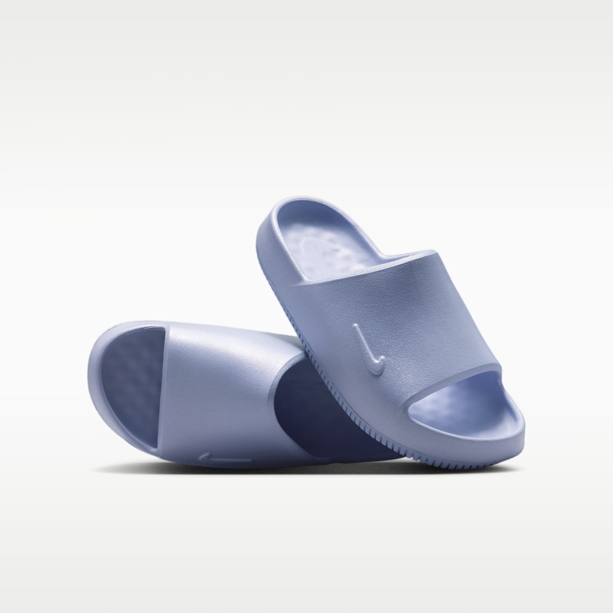Nike Calm 2.0 Premium Big Kids' Slides - Ghost/Ghost
