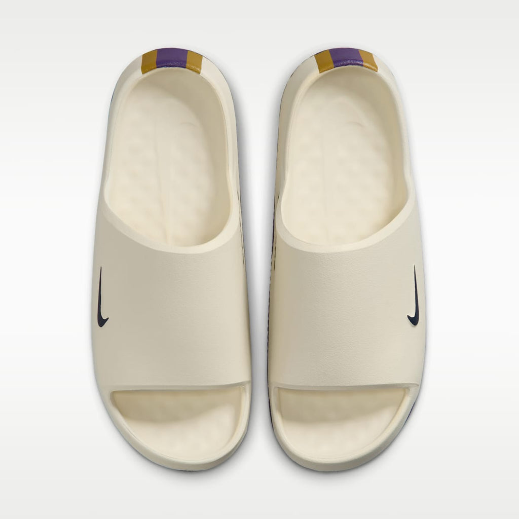 Nike Calm (Baltimore Ravens) Men's NFL Slides - Sail/Ochre/New Orchid - Image 5