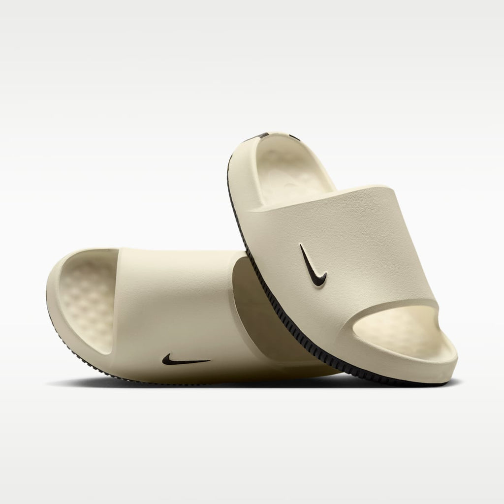 Nike Calm (New Orleans Saints) Men's NFL Slides - Sail/Team Gold/Black - Image 1