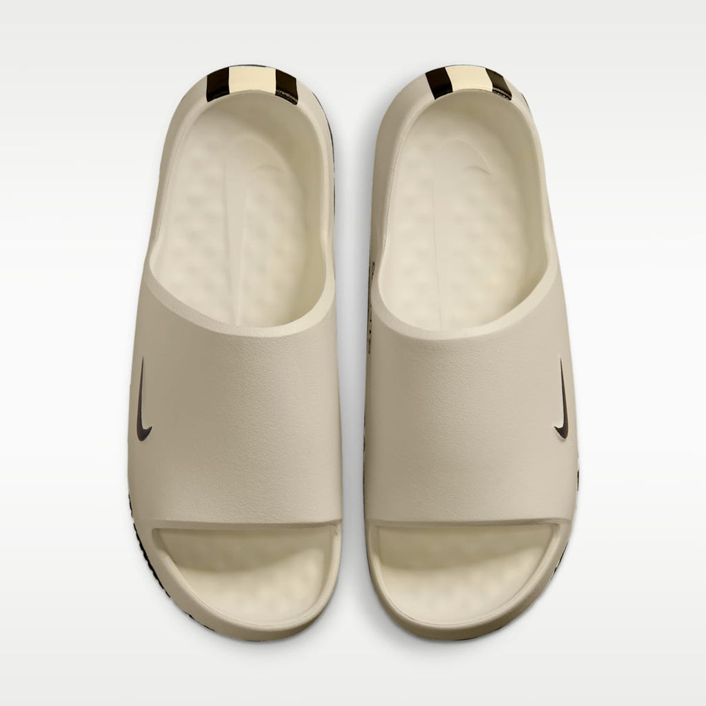 Nike Calm (New Orleans Saints) Men's NFL Slides - Sail/Team Gold/Black - Image 5