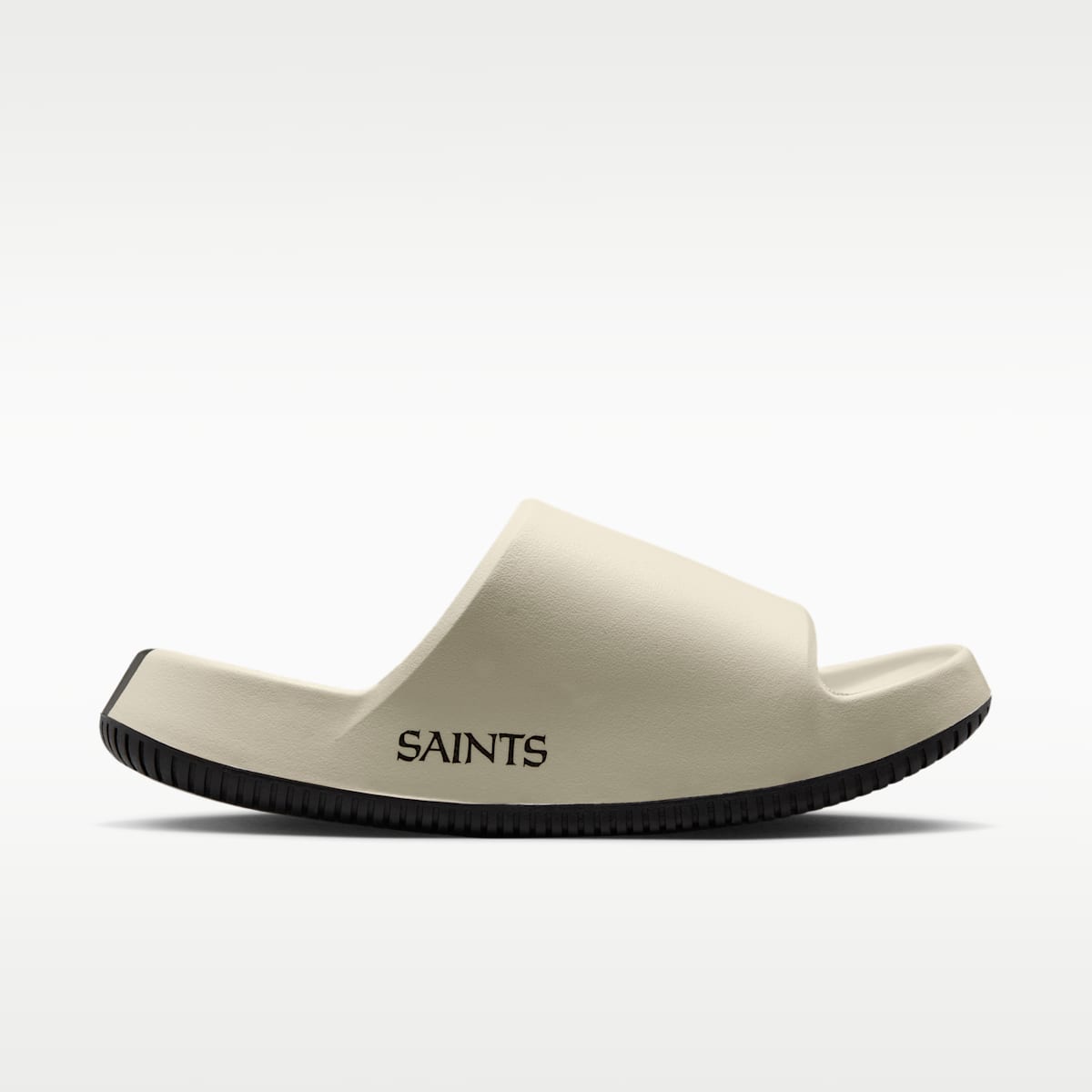 Nike Calm (New Orleans Saints) Men's NFL Slides - Sail/Team Gold/Black - Image 2