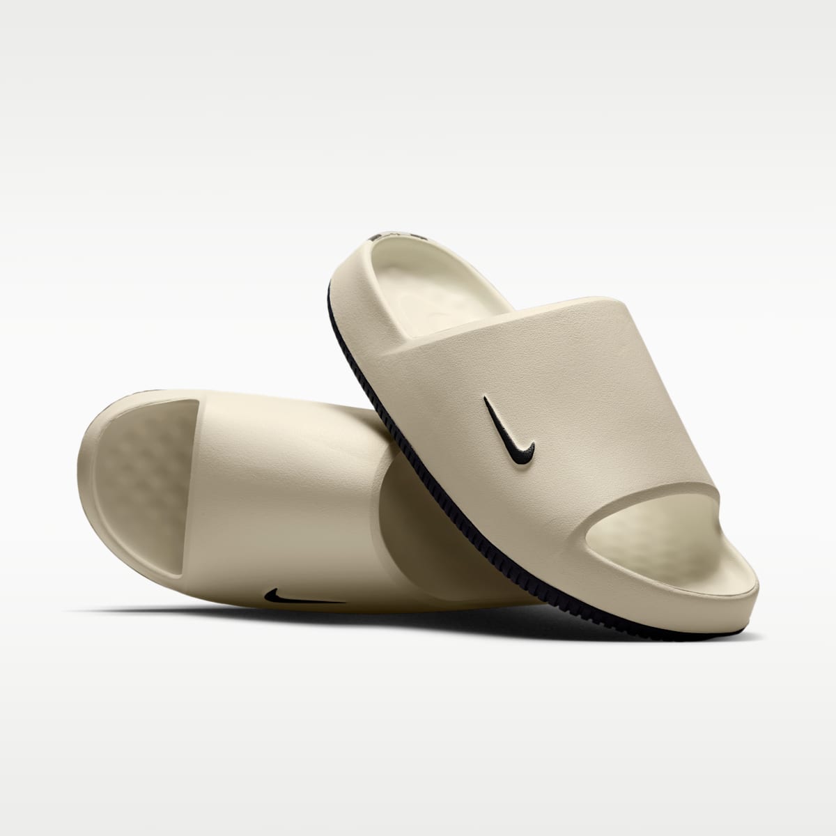 Nike Calm (Seattle Seahawks) Men's NFL Slides - Sail/Wolf Grey/College Navy - Image 1