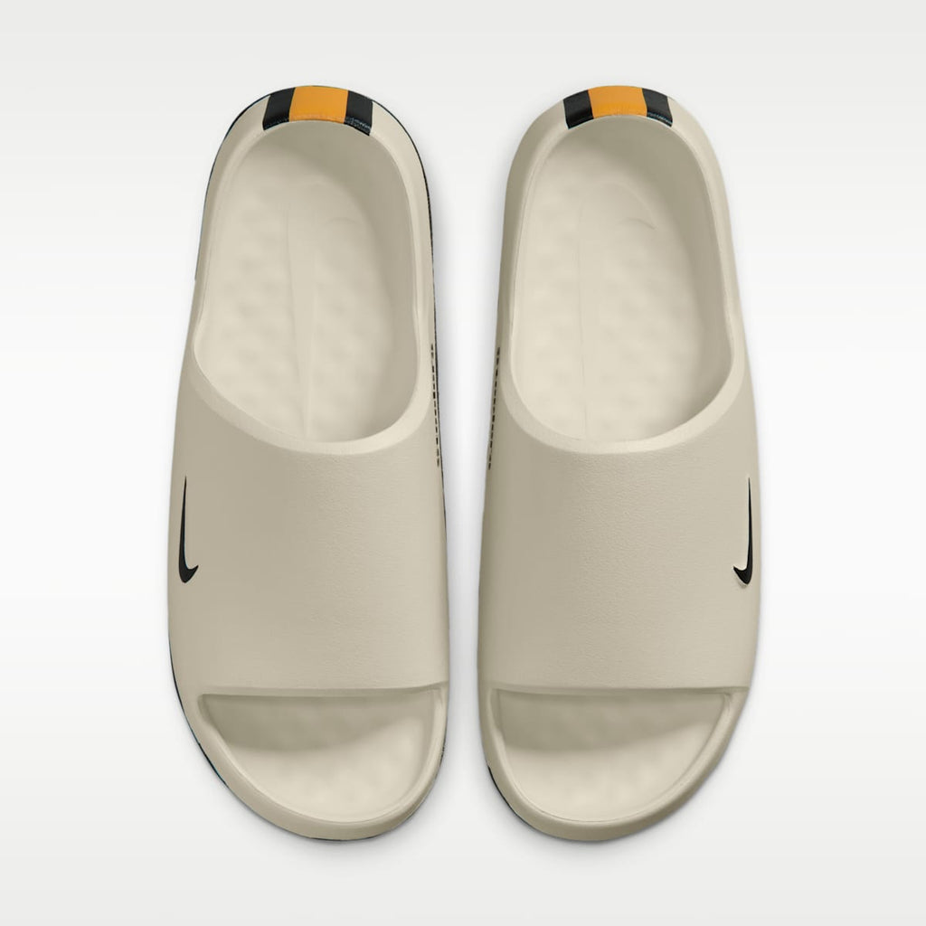 Nike Calm (Pittsburgh Steelers) Men's NFL Slides - Sail/University Gold/Black - Image 5