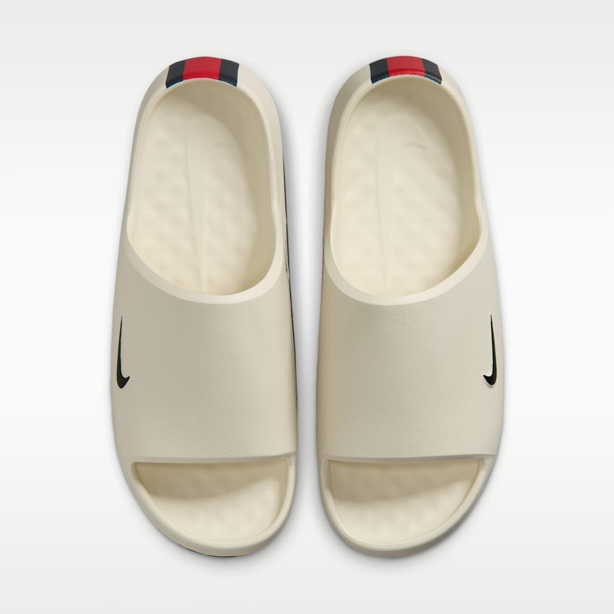 Nike Calm (Houston Texans) Men's NFL Slides - Sail/University Red/Pitch Blue - Image 5