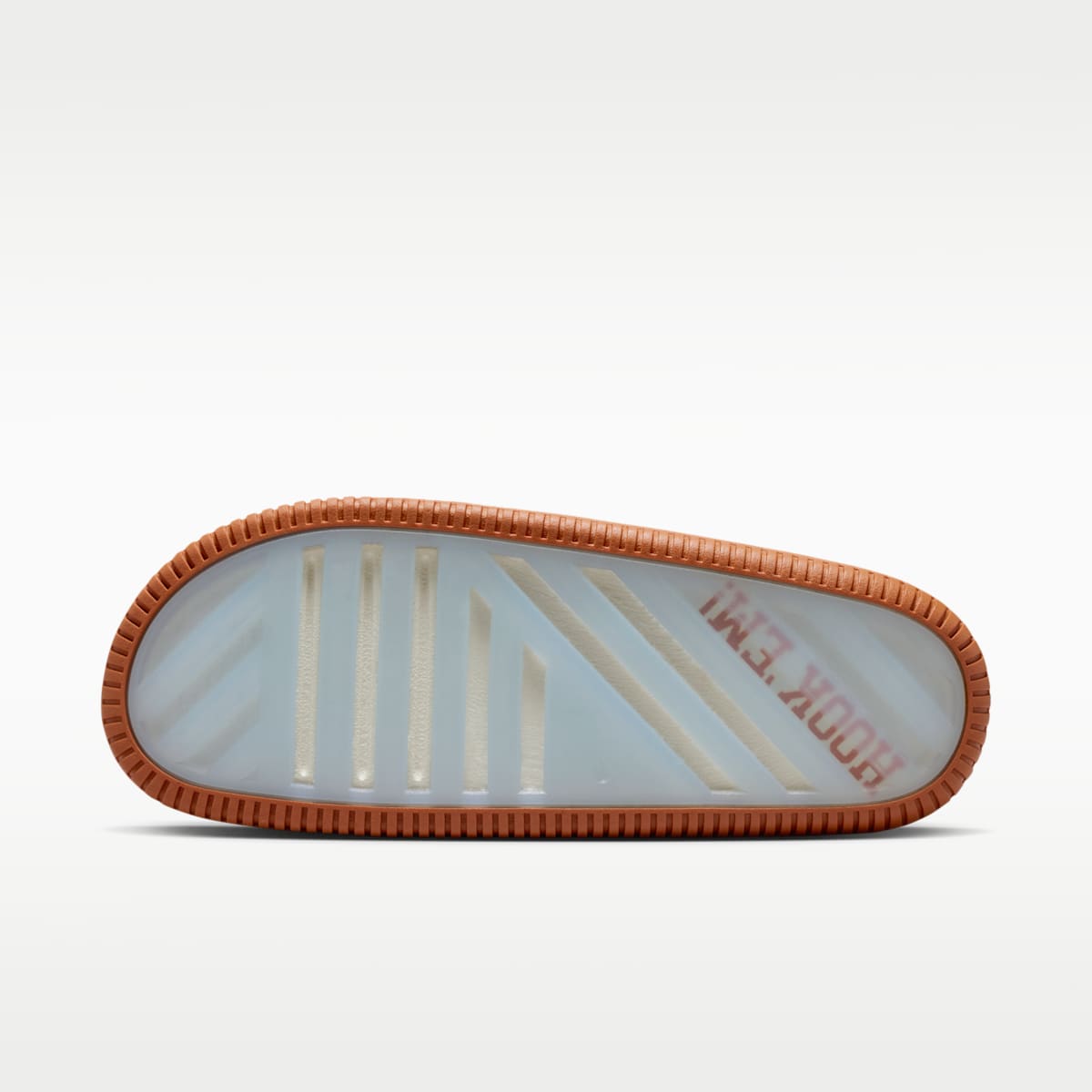 Nike Calm (Texas) Men's College Slides - Sail/Sail/Desert Orange - Image 3