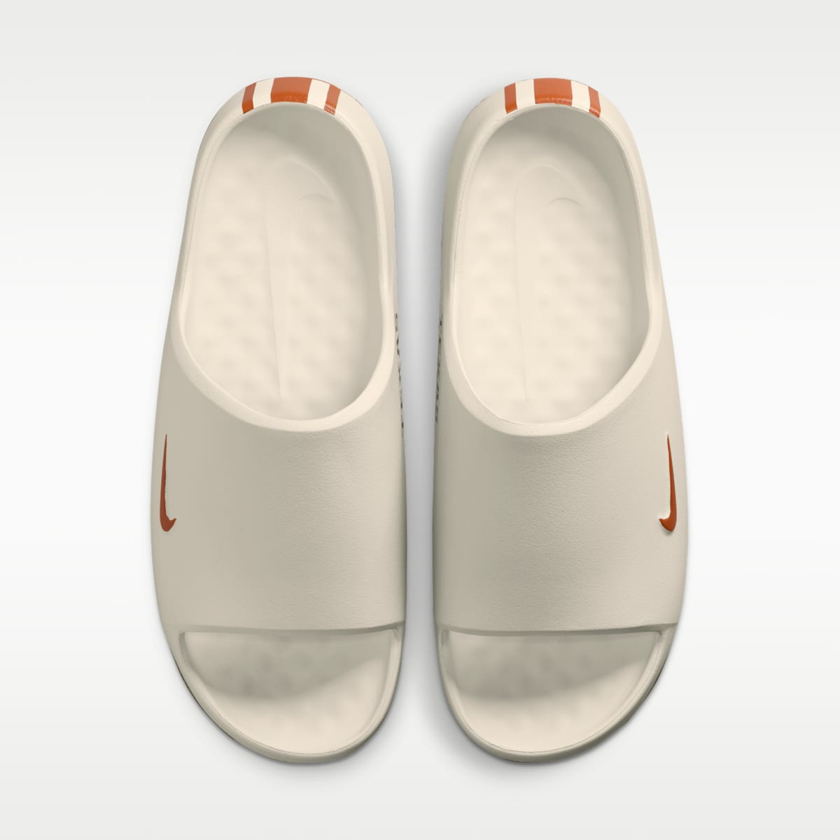Nike Calm (Texas) Men's College Slides - Sail/Sail/Desert Orange - Image 5