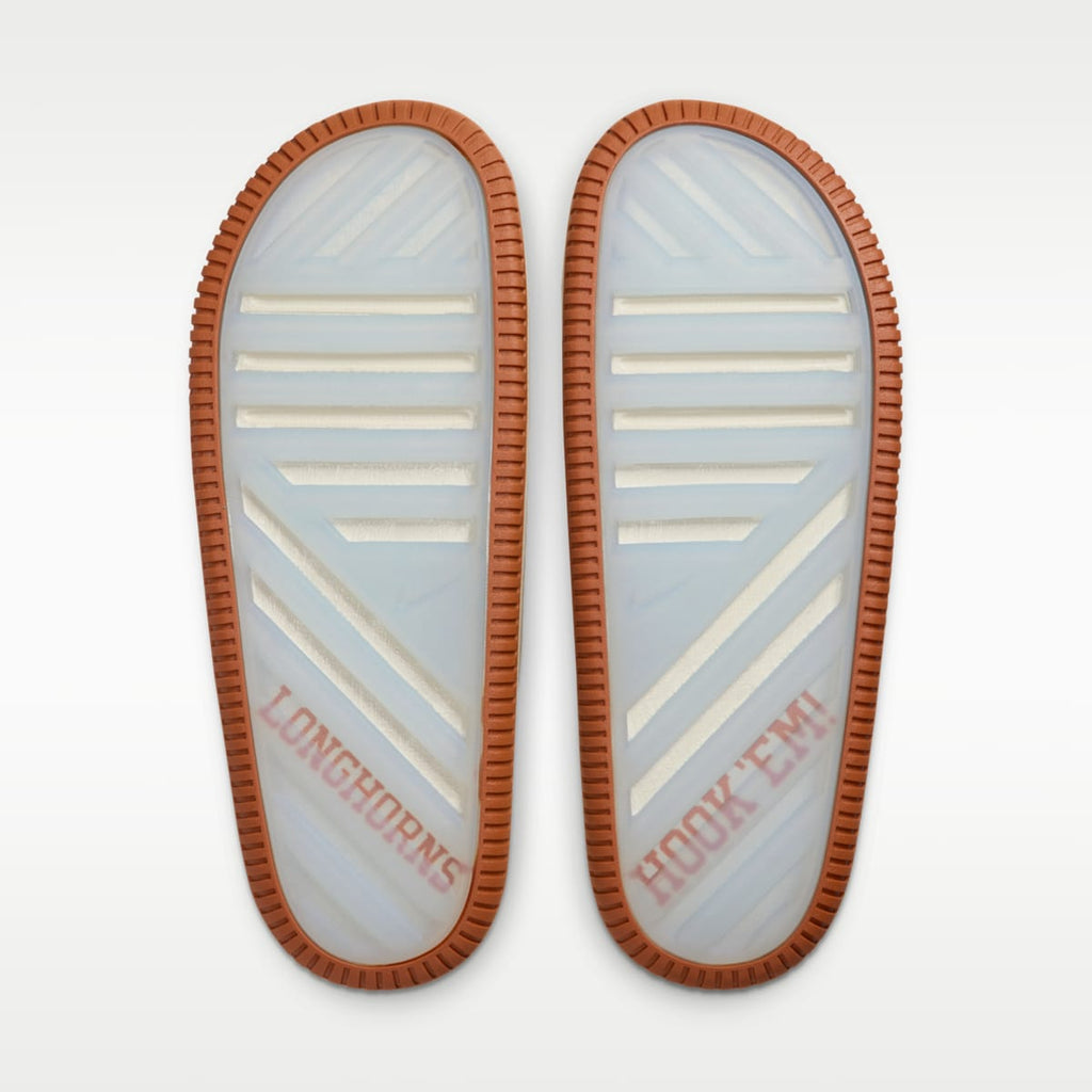 Nike Calm (Texas) Men's College Slides - Sail/Sail/Desert Orange - Image 7