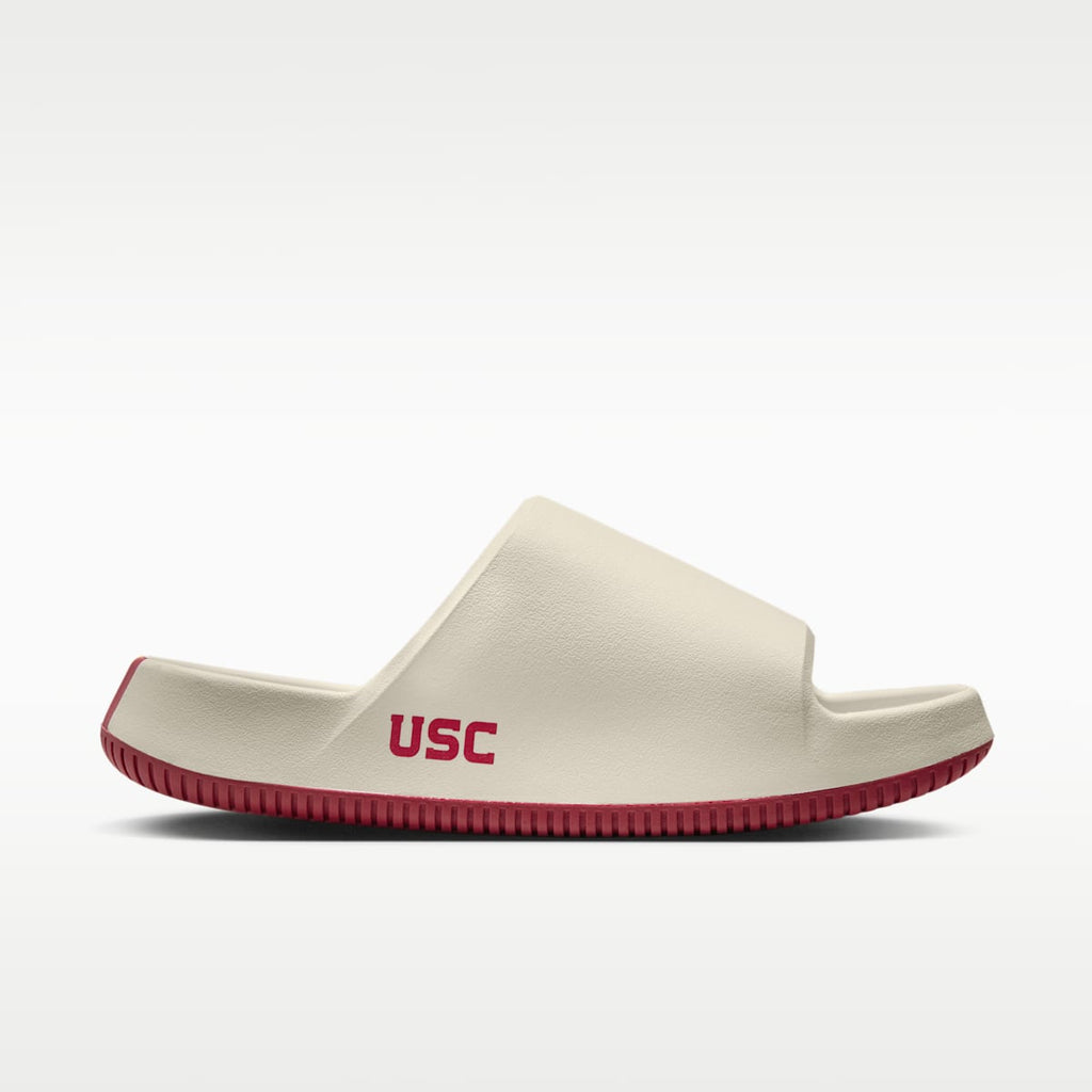 Nike Calm (USC) Men's College Slides - Sail/Sail/Team Crimson - Image 4