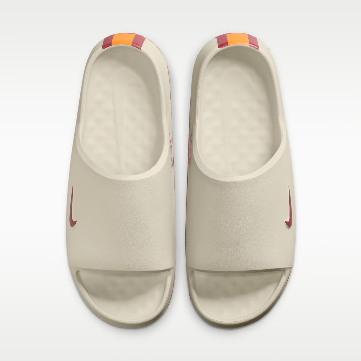 Nike Calm (USC) Men's College Slides - Sail/Sail/Team Crimson - Image 5