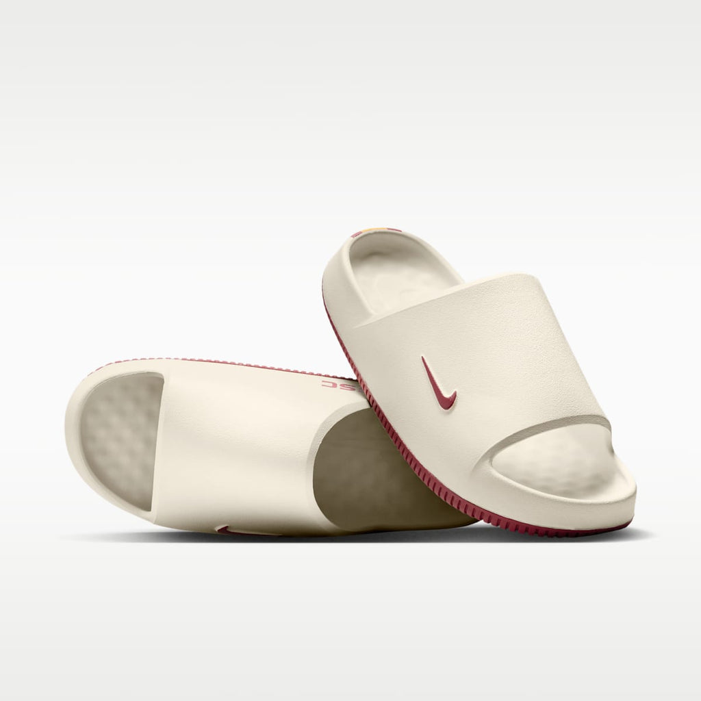 Nike Calm (USC) Men's College Slides - Sail/Sail/Team Crimson - Image 1