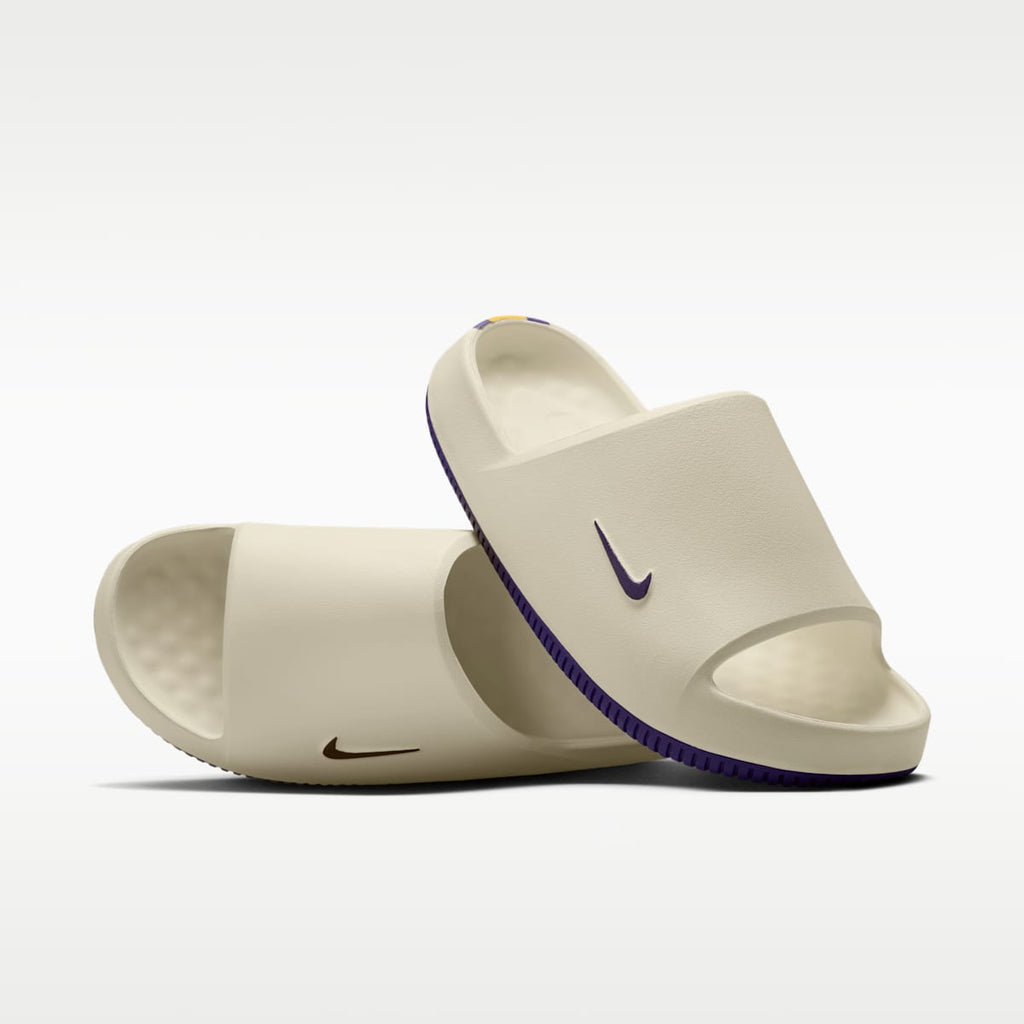 Nike Calm (Minnesota Vikings) Men's NFL Slides - Sail/Gold/Court Purple - Image 1