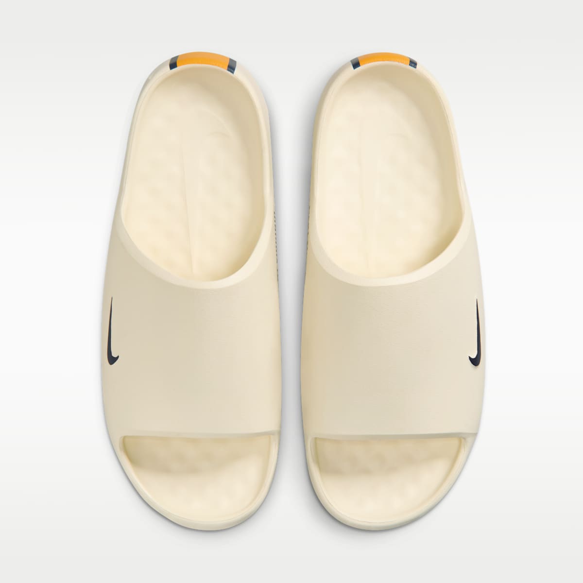 Nike Calm (WVU) Men's College Slides - Sail/Sail/College Navy - Image 5