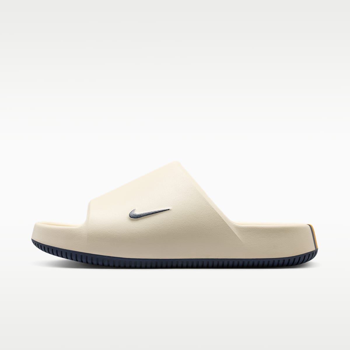 Nike Calm (WVU) Men's College Slides - Sail/Sail/College Navy - Image 2