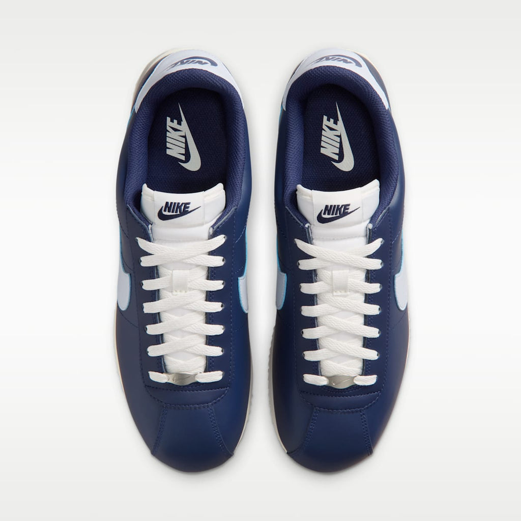 Nike Cortez Leather Men's Shoes - Midnight Navy/Sail/Light Smoke Grey/Football Grey - Image 4