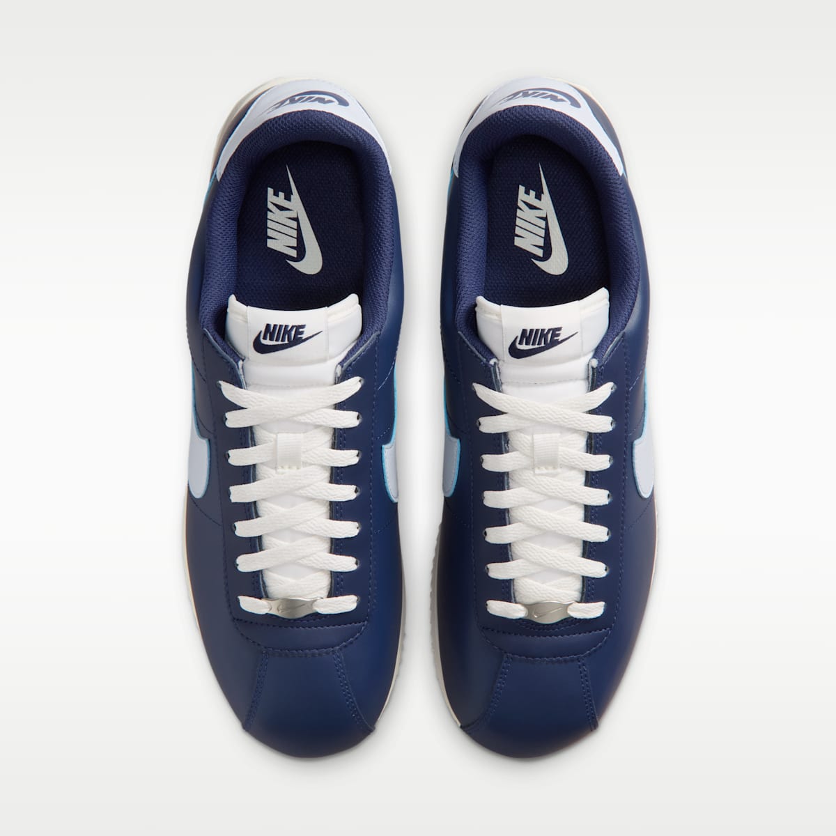 Nike Cortez Leather Men's Shoes - Midnight Navy/Sail/Light Smoke Grey/Football Grey - Image 4