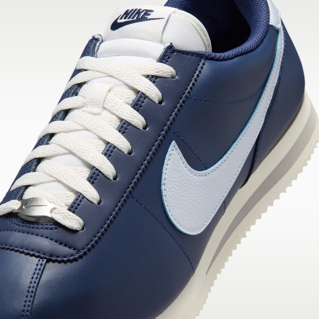 Nike Cortez Leather Men's Shoes - Midnight Navy/Sail/Light Smoke Grey/Football Grey - Image 7