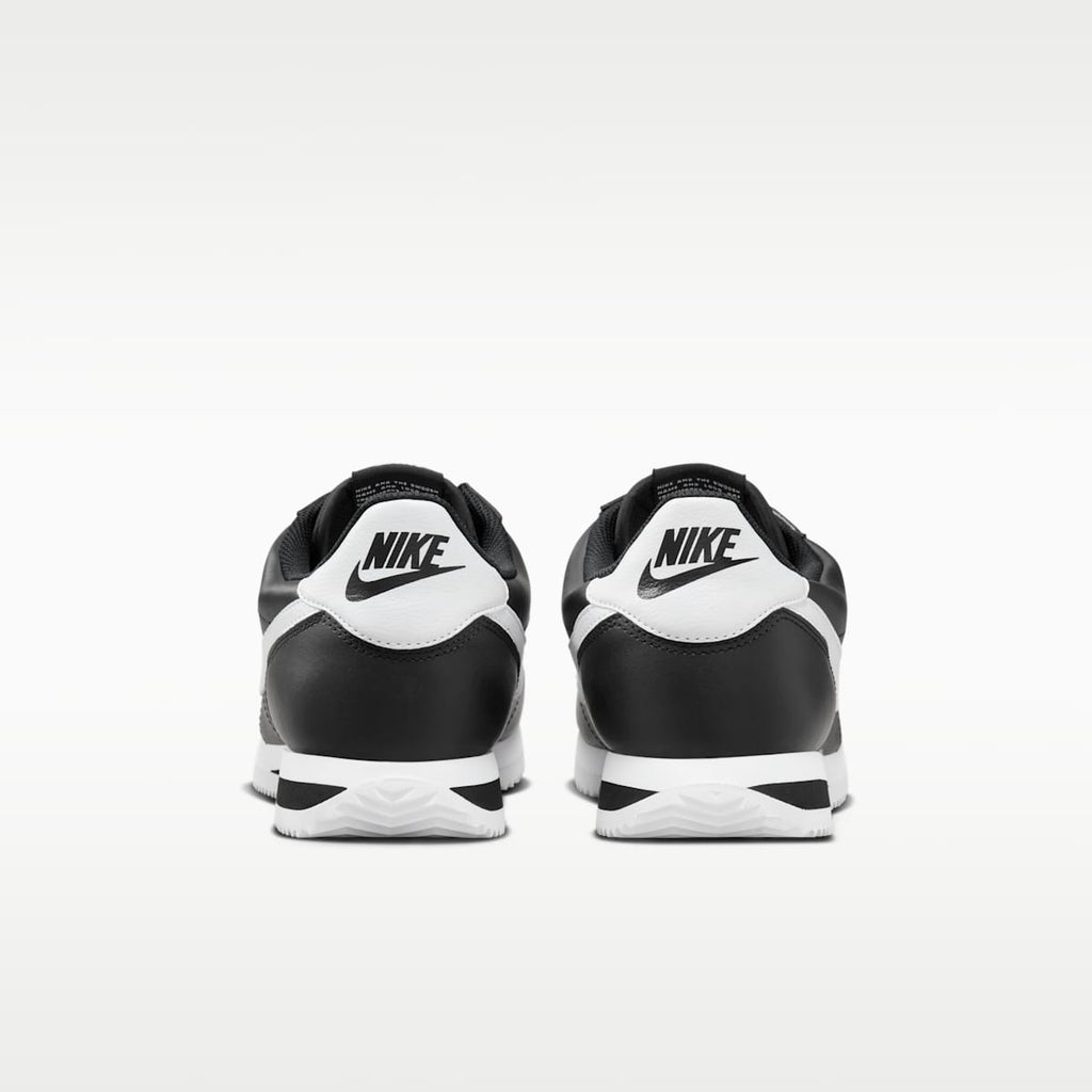 Nike Cortez Leather Men's Shoes - Black/White - Image 6