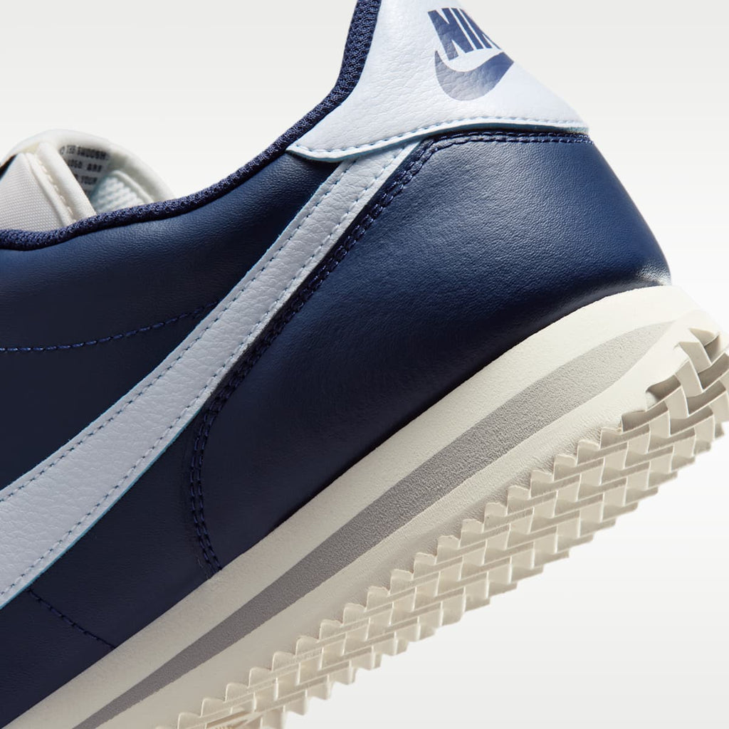 Nike Cortez Leather Men's Shoes - Midnight Navy/Sail/Light Smoke Grey/Football Grey - Image 8
