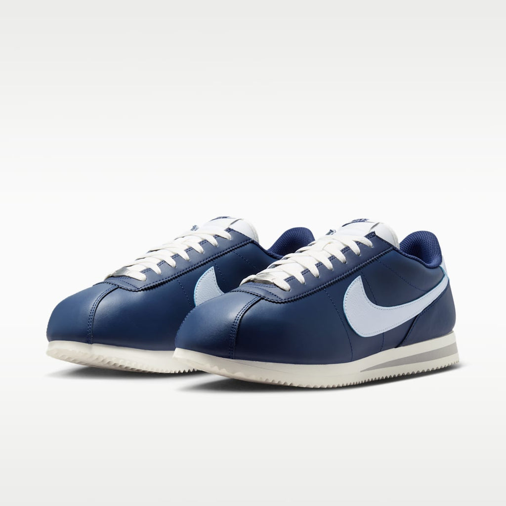 Nike Cortez Leather Men's Shoes - Midnight Navy/Sail/Light Smoke Grey/Football Grey - Image 5