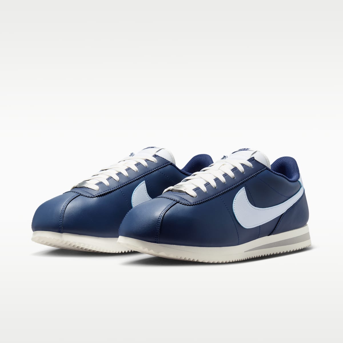 Nike Cortez Leather Men's Shoes - Midnight Navy/Sail/Light Smoke Grey/Football Grey - Image 5