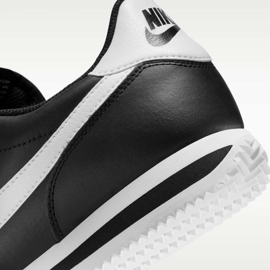 Nike Cortez Leather Men's Shoes - Black/White - Image 8