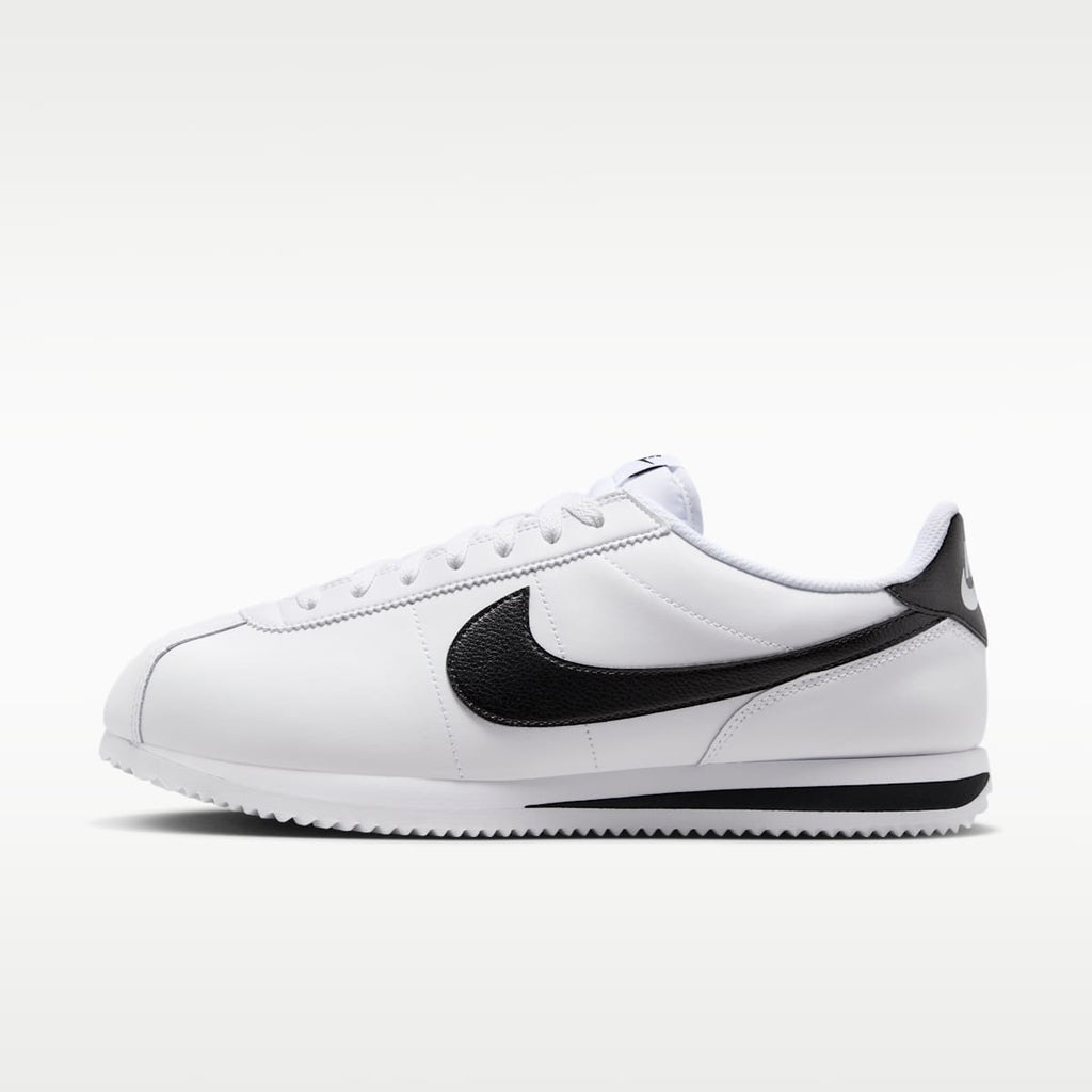 Nike Cortez Leather Men's Shoes - White/Black - Image 1