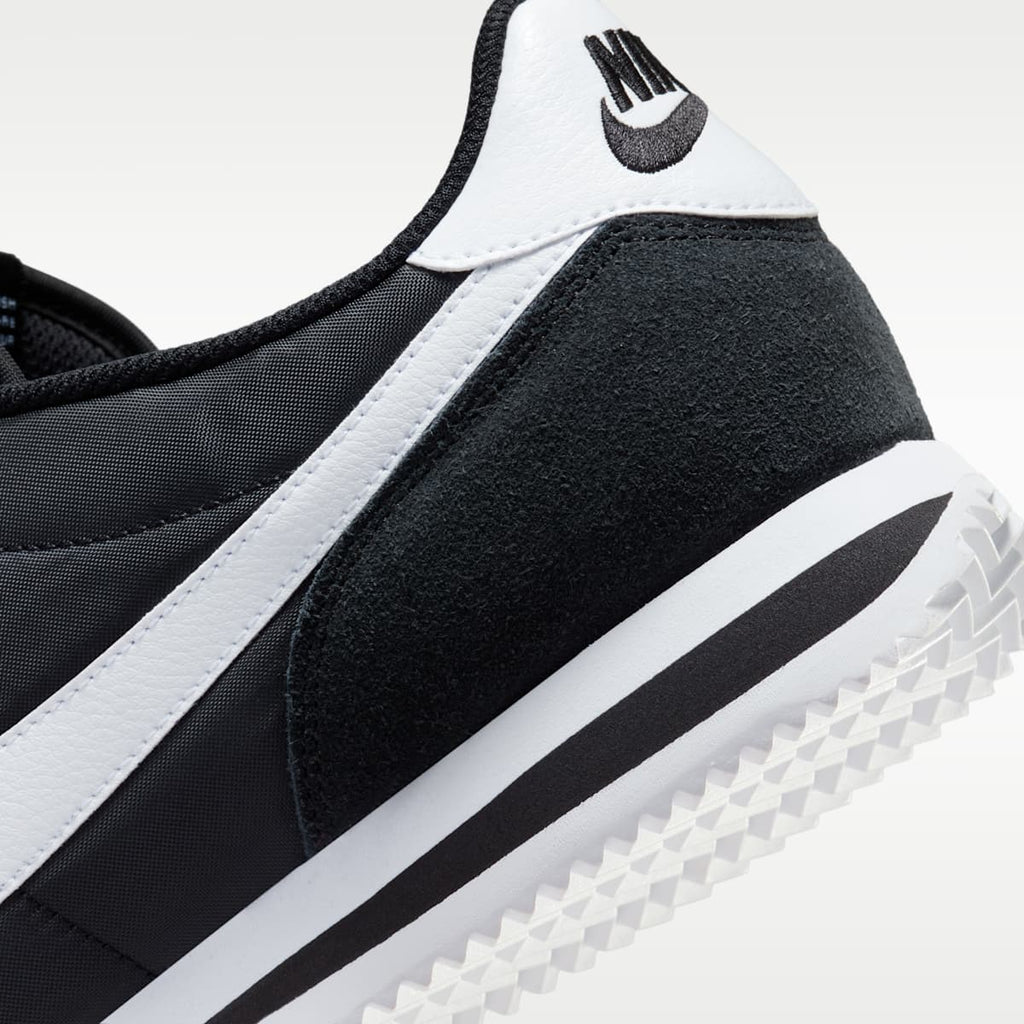 Nike Cortez Textile Men's Shoes - Black/White - Image 8